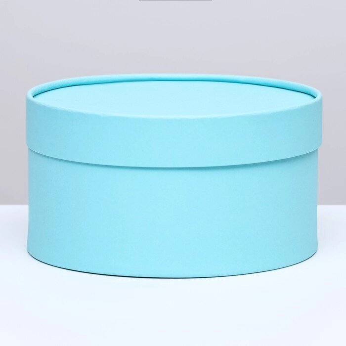 Подарочная коробка "Аквамарин" голубой, завальцованная без окна, 21х11 см от компании Интернет-гипермаркет «MOLL» - фото 1