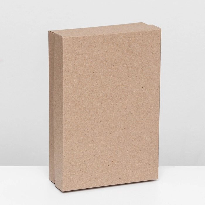 Подарочная коробка "Крафт", 24 х 16 х 6 см от компании Интернет-гипермаркет «MOLL» - фото 1