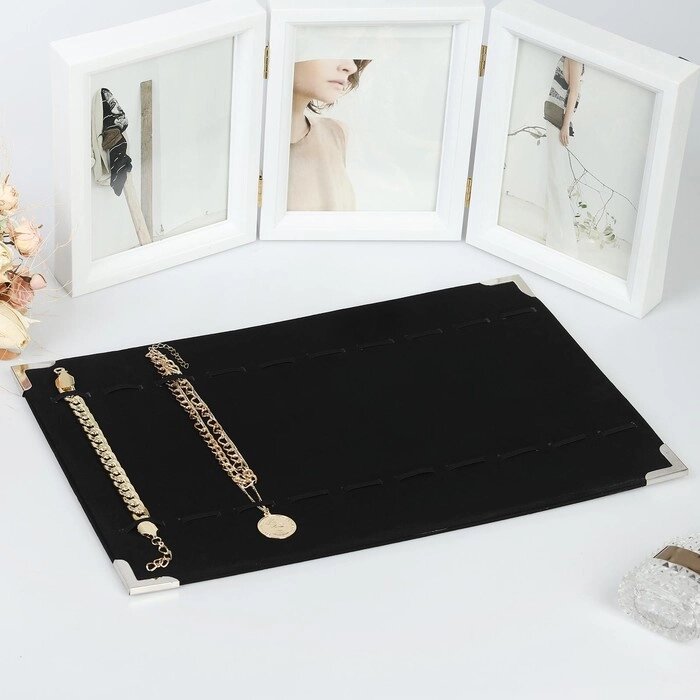 Подставка для кулонов, цепочек, браслетов, 39*27*1 см, цвет чёрный от компании Интернет-гипермаркет «MOLL» - фото 1