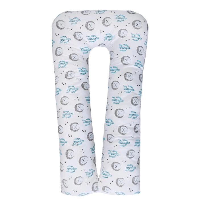 Подушка для беременных u-образная, размер 340  35 см, принт ёжики от компании Интернет-гипермаркет «MOLL» - фото 1