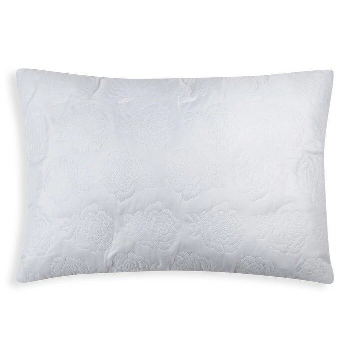 Подушка Роза  50х70 см цв. белый, полиэфирное волокно, пэ 100% от компании Интернет-гипермаркет «MOLL» - фото 1