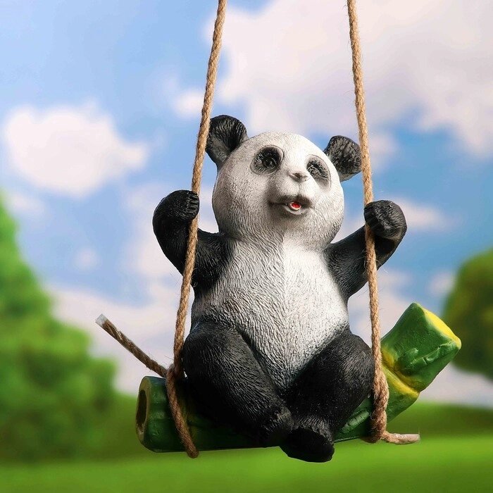 Подвесной декор "Панда на бамбуке" 24х15х25см от компании Интернет-гипермаркет «MOLL» - фото 1