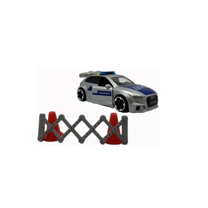 Полицейская машинка Audi RS3, фрикционная, 15 см, свет/звук от компании Интернет-гипермаркет «MOLL» - фото 1