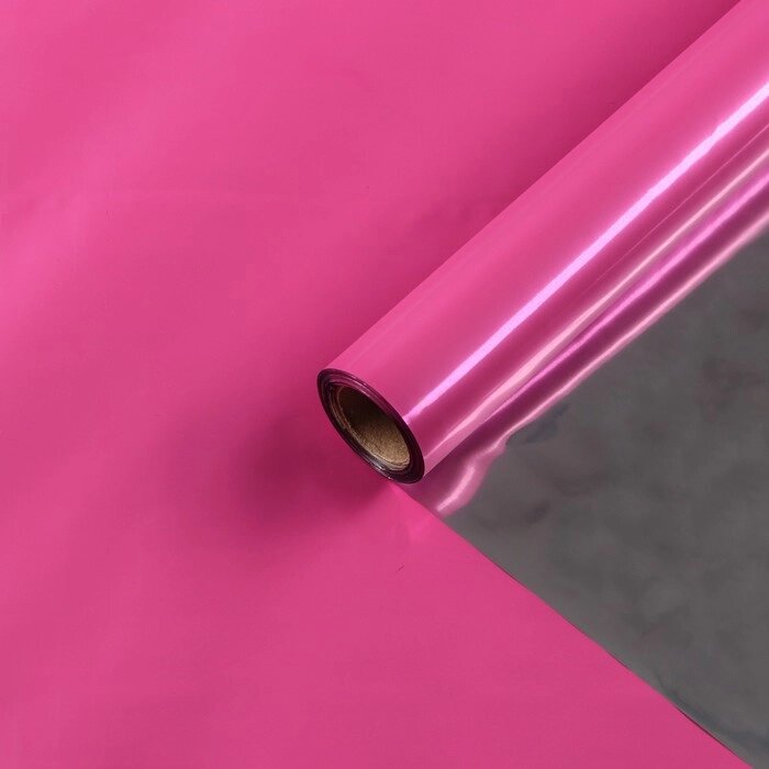 Полисилк двухсторонний Розовый + Серебро 1 х 20 м от компании Интернет-гипермаркет «MOLL» - фото 1