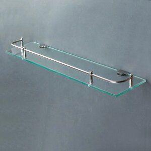 Полка для ванной комнаты, 4011,54 см, металл, стекло