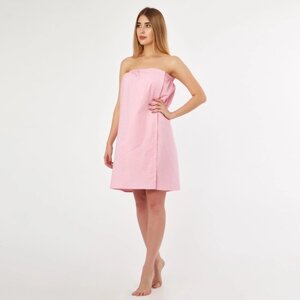 Полотенце для бани "Экономь и Я"парео женское), 80х144 см, цвет розовый