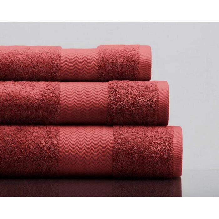 Полотенце махровое Charlie, размер 100х150 см, цвет бордовый от компании Интернет-гипермаркет «MOLL» - фото 1