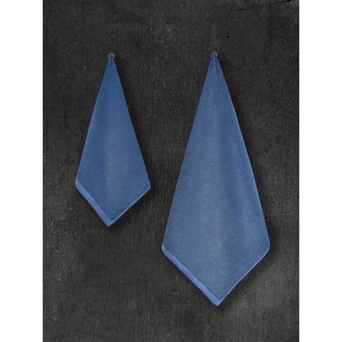 Полотенце махровое Diamond, размер 50х90 см, цвет синий от компании Интернет-гипермаркет «MOLL» - фото 1