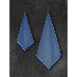 Полотенце махровое Diamond, размер 50х90 см, цвет синий