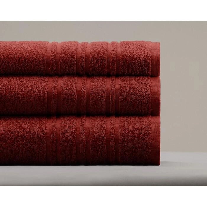 Полотенце махровое Monica, размер 100х150 см, цвет бордовый от компании Интернет-гипермаркет «MOLL» - фото 1