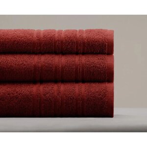 Полотенце махровое Monica, размер 70х140 см, цвет бордовый