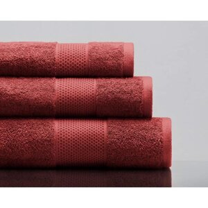 Полотенце махровое Oliver, размер 50х90 см, цвет бордовый