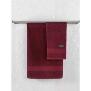 Полотенце махровое Ralph, размер 70х140 см, цвет бордовый