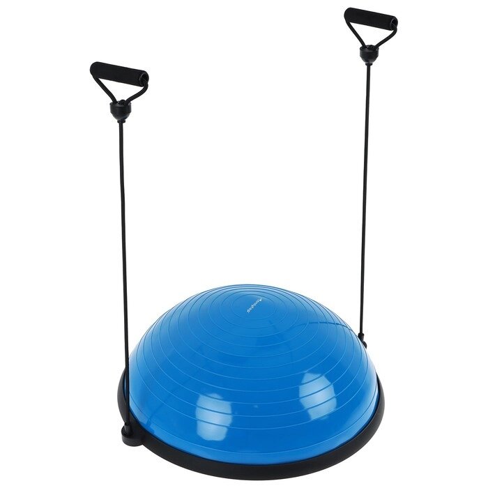 Полусфера BOSU гимнастическая 55 х 30 см, с насосом, цвет синий от компании Интернет-гипермаркет «MOLL» - фото 1