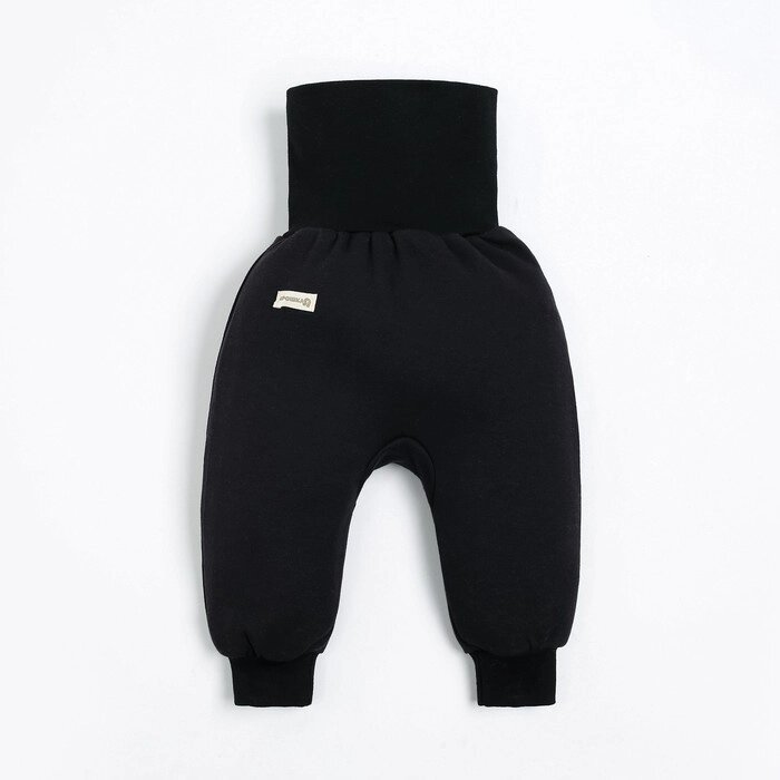 Ползунки-штанишки Крошка, Я BASIC LINE, рост 62-68 см, черный от компании Интернет-гипермаркет «MOLL» - фото 1