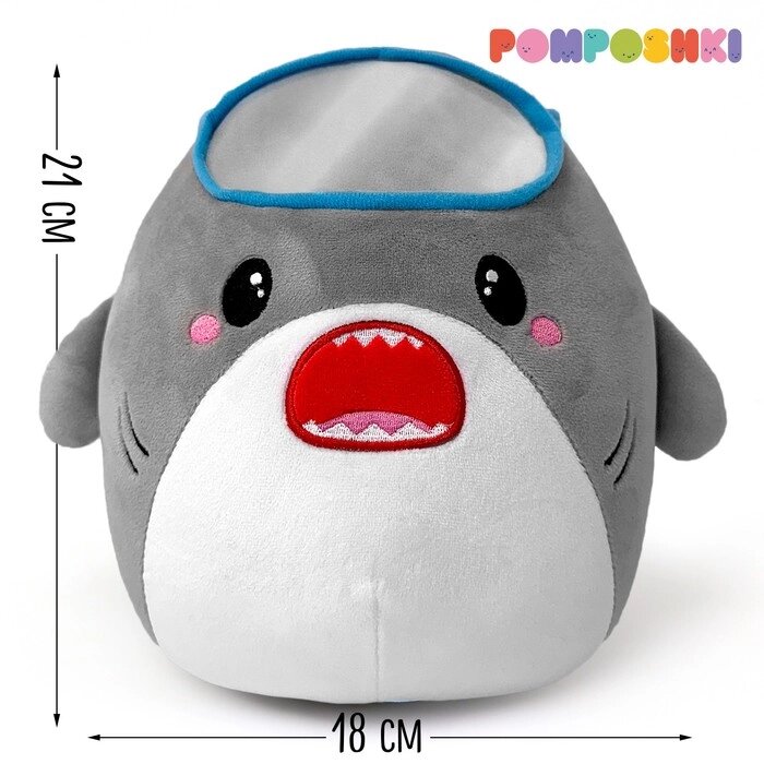 POMPOSHKI Мягкая игрушка Акуленок от компании Интернет-гипермаркет «MOLL» - фото 1