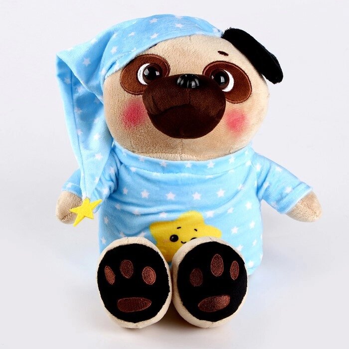 Pomposhki Мягкая игрушка Боня В пижаме от компании Интернет-гипермаркет «MOLL» - фото 1