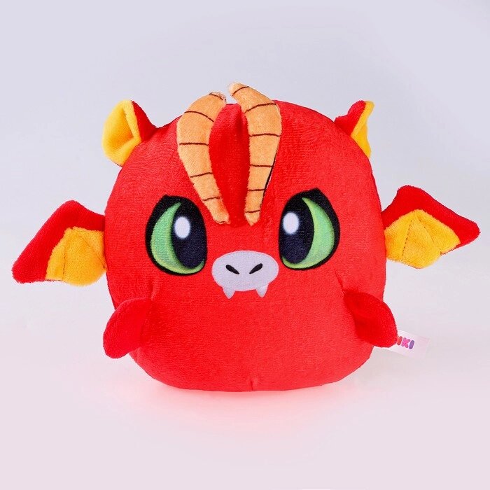 POMPOSHKI Мягкая игрушка  Дракон красный Круглый от компании Интернет-гипермаркет «MOLL» - фото 1