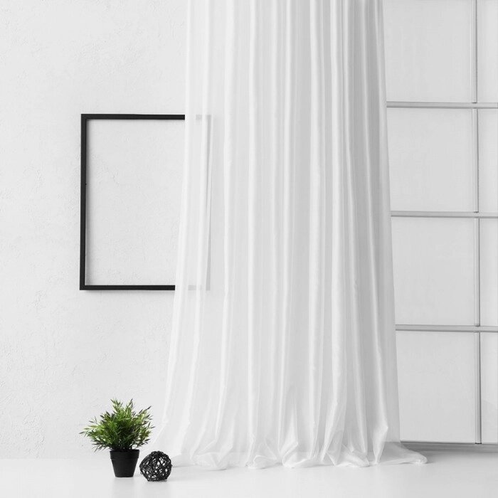 Портьера "Элит", размер 300 х 270 см, цвет белый от компании Интернет-гипермаркет «MOLL» - фото 1