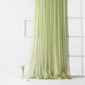 Портьера "Стори", размер 500 х 270 см, цвет зелёный