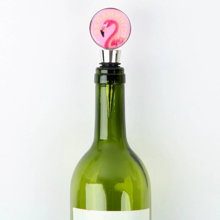 Пробка для вина формовая с эпоксидом "Вхламинго" 11 х 4,5 х 2,5 см от компании Интернет-гипермаркет «MOLL» - фото 1