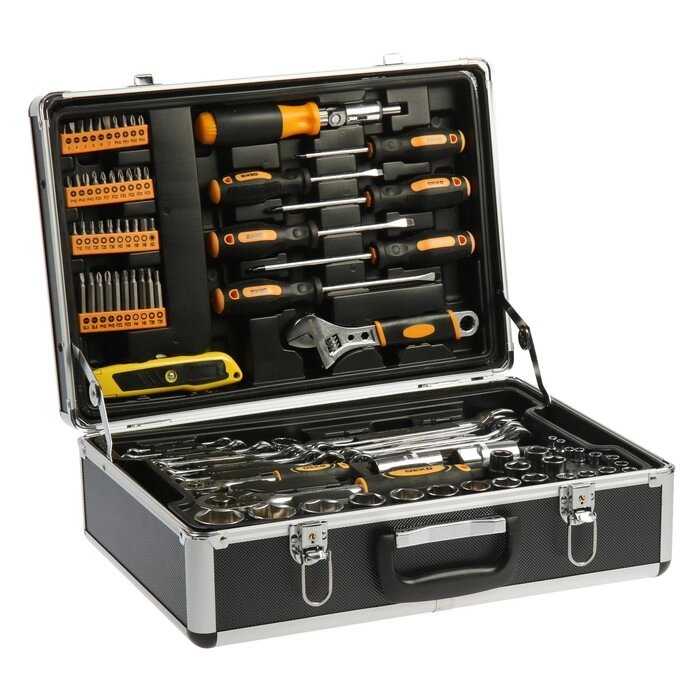 Профессиональный набор инструмента для дома и авто в чемодане Deko DKMT95, 95 предметов от компании Интернет-гипермаркет «MOLL» - фото 1