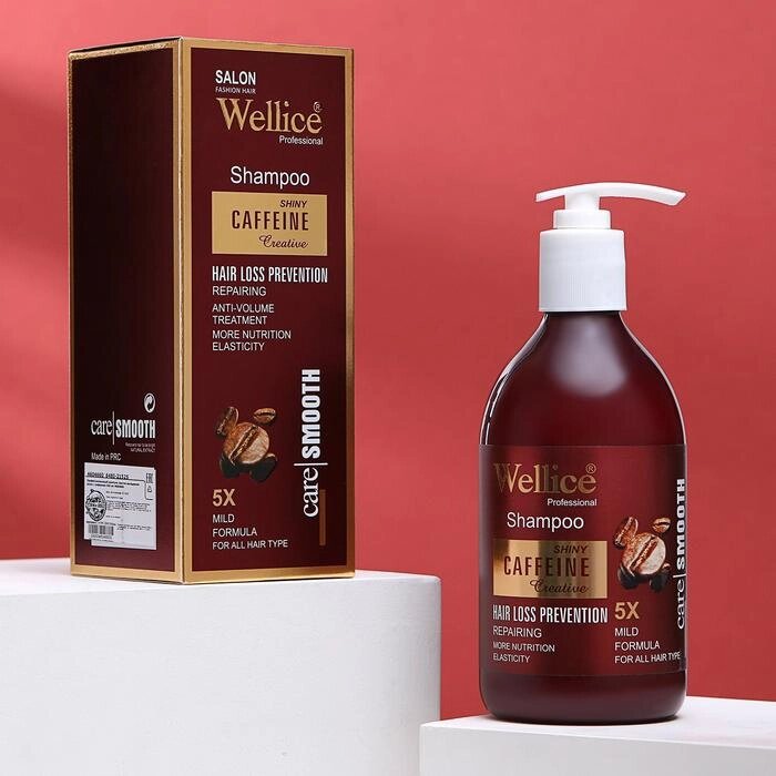 Профессиональный шампунь против выпадения волос с кофеином 550 мл от компании Интернет-гипермаркет «MOLL» - фото 1