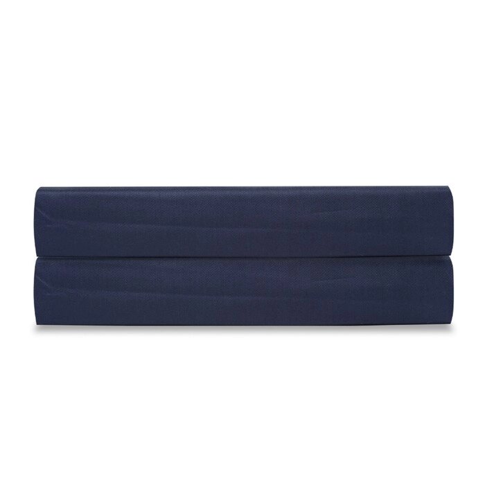 Простыня из сатина темно-синего цвета Essential, размер 180х270 см от компании Интернет-гипермаркет «MOLL» - фото 1