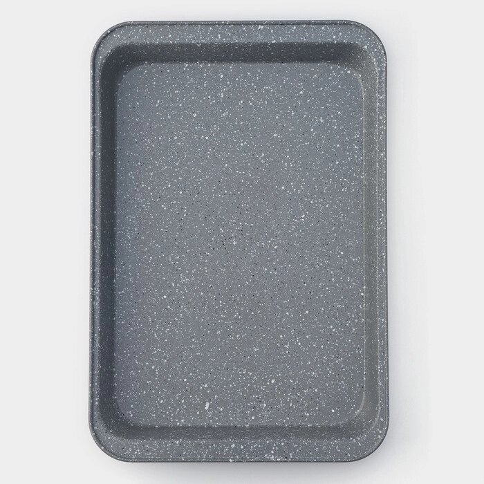 Противень для выпечки, 4228,55 см, антипригарное покрытие, цвет серый от компании Интернет-гипермаркет «MOLL» - фото 1