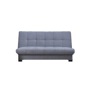 Прямой диван "Осло", механизм книжка, велюр, цвет серый