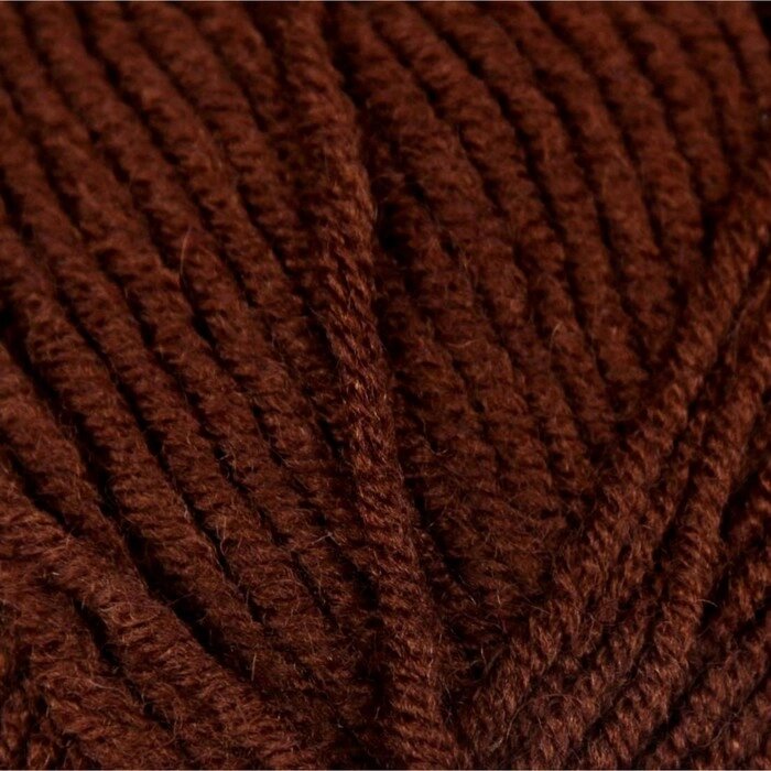 Пряжа "Lanagold" 51% акрил, 49% шерсть 240м/100гр (26 коричневый) от компании Интернет-гипермаркет «MOLL» - фото 1