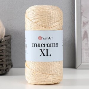 Пряжа "Macrame XL" 100% полиэстер 130м/250г (165 св. беж)