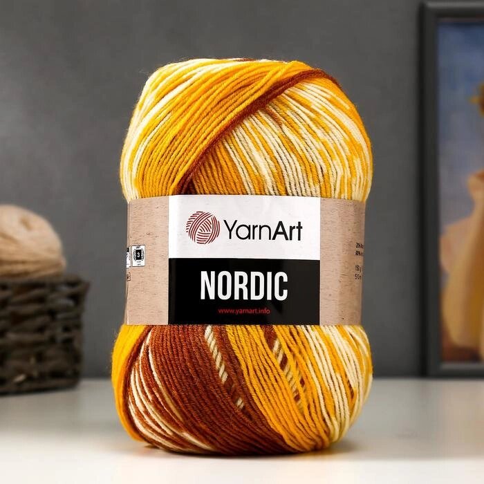 Пряжа "Nordic" 20% шерсть, 80% акрил 510м/150гр (656) от компании Интернет-гипермаркет «MOLL» - фото 1