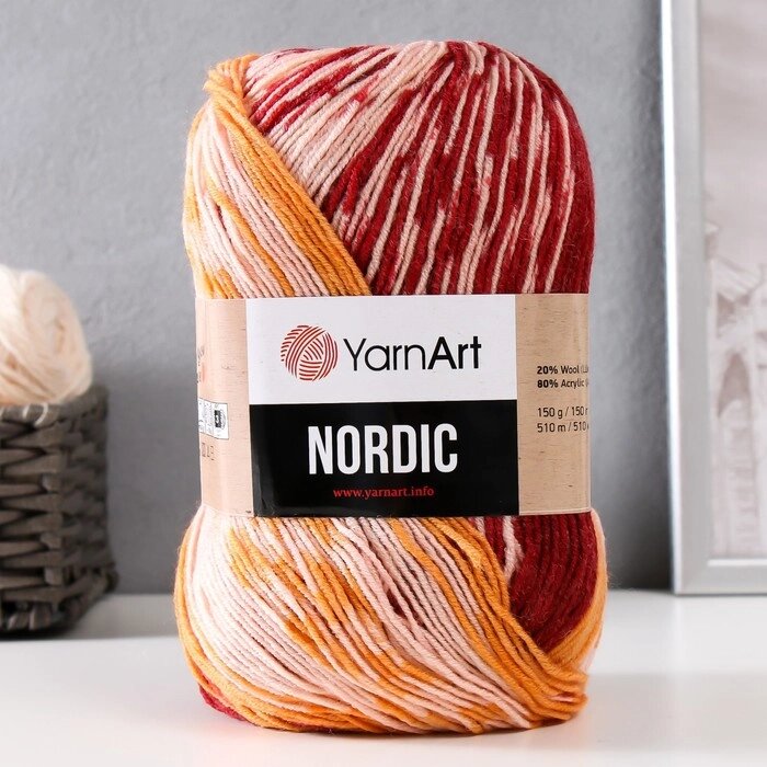 Пряжа "Nordic" 20% шерсть, 80% акрил 510м/150гр (667) от компании Интернет-гипермаркет «MOLL» - фото 1