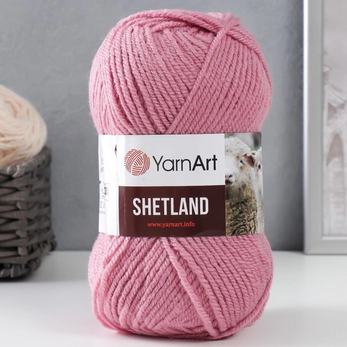 Пряжа "Shetland" 30% шерсть верджин, 70% акрил 220м/100гр (508 розовый) от компании Интернет-гипермаркет «MOLL» - фото 1
