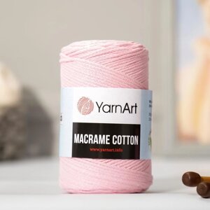 Пряжа-шнур "Macrame Cotton" 15% полиэстер, 85% хлопок 225м/250гр (762 пудра)
