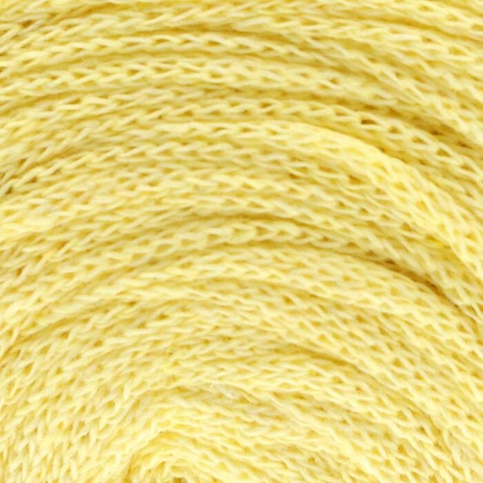 Пряжа-шнур "Ribbon" 40% полиэстер, 60% хлопок 125м/250гр (754 св. жёлтый) от компании Интернет-гипермаркет «MOLL» - фото 1
