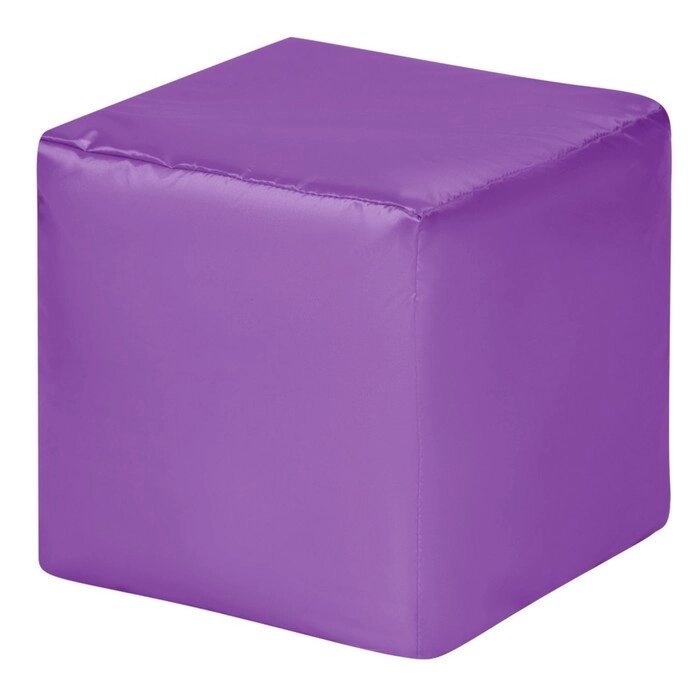 Пуфик "Куб", оксфорд, цвет фиолетовый от компании Интернет-гипермаркет «MOLL» - фото 1