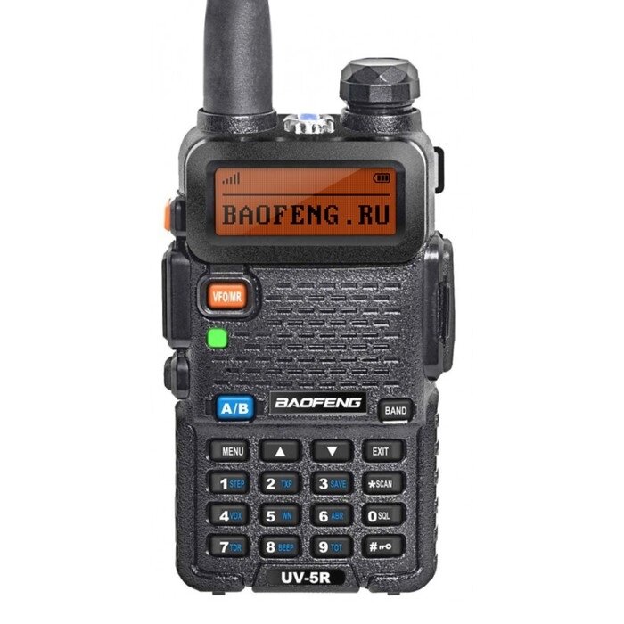 Радиостанция Baofeng UV-5R (8W), 400-470 МГц, 7.4 В, 8 Вт, 128 каналов, до 12 км, 3 режима от компании Интернет-гипермаркет «MOLL» - фото 1