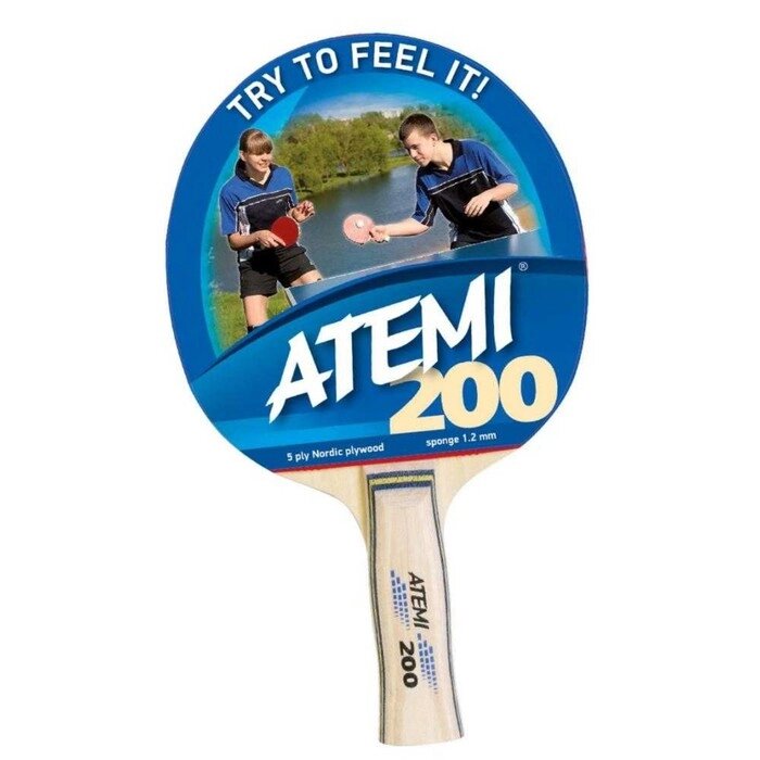 Ракетка для настольного тенниса Atemi 200 AN от компании Интернет-гипермаркет «MOLL» - фото 1