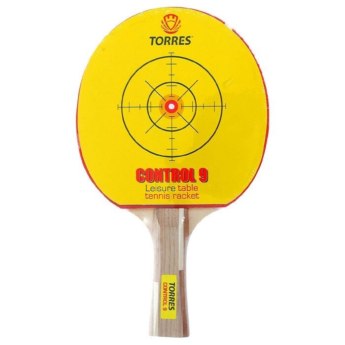 Ракетка для настольного тенниса Torres Control, для начинающих, накладка 1,8 мм, коническая ручка от компании Интернет-гипермаркет «MOLL» - фото 1