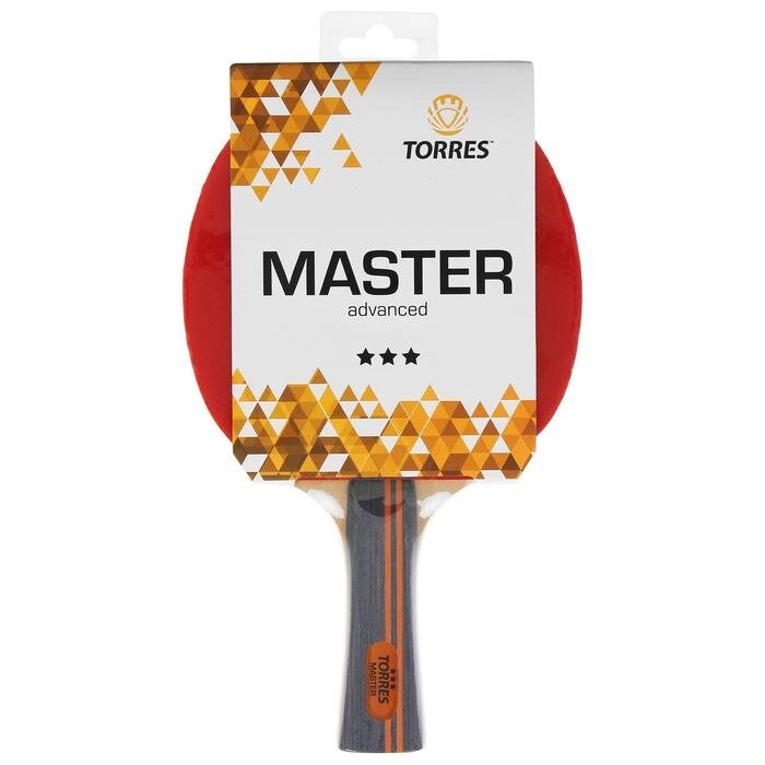 Ракетка для настольного тенниса Torres Master, 3 звезды, для тренировок, накладка 2,0 мм от компании Интернет-гипермаркет «MOLL» - фото 1