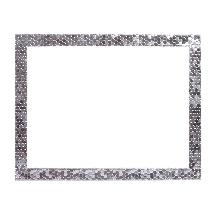 Рама для картин (зеркал) 30 х 40 х 2,7 см, пластиковая, Calligrata 6516, серебро от компании Интернет-гипермаркет «MOLL» - фото 1