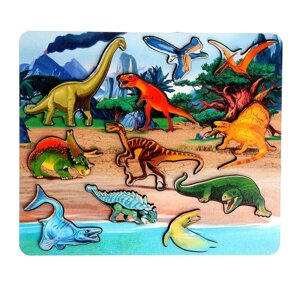 Рамка-вкладыш "Мир динозавров" 11 дет. арт. 8412