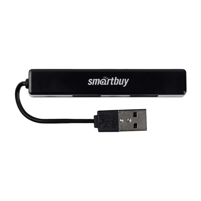 Разветвитель USB портов Smartbuy SBHA-408-K, 4 порта, черный от компании Интернет-гипермаркет «MOLL» - фото 1