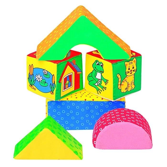 Развивающая игрушка "Кубики Домики" от компании Интернет-гипермаркет «MOLL» - фото 1