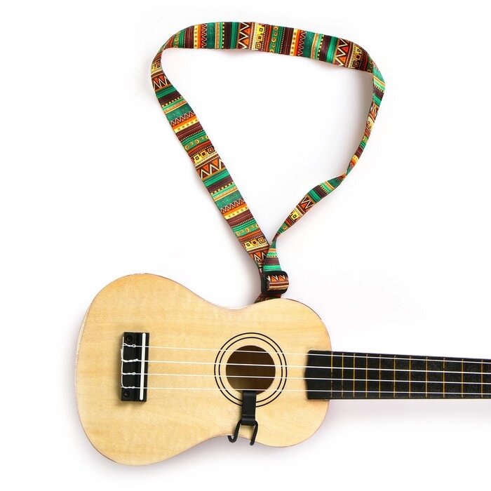 Ремень для укулеле Music Life, ацтеки от компании Интернет-гипермаркет «MOLL» - фото 1