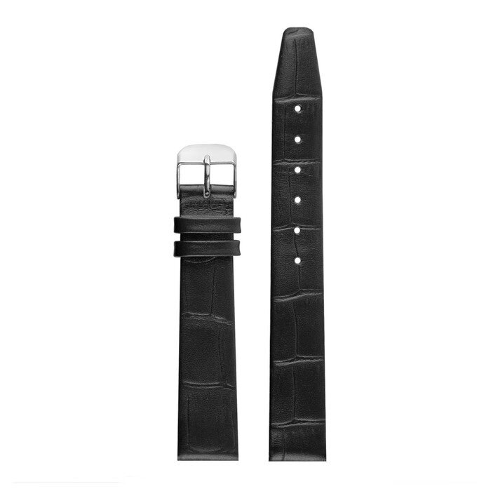 Ремешок для часов, мужской, 16 мм, натуральная кожа, чёрный от компании Интернет-гипермаркет «MOLL» - фото 1