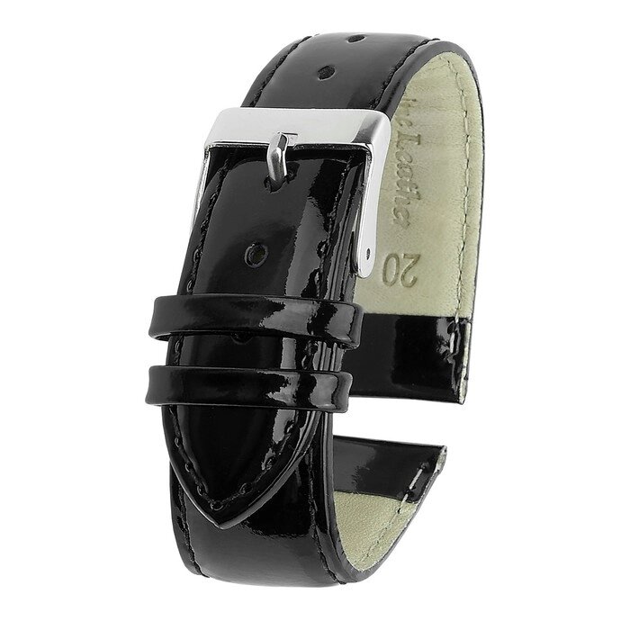 Ремешок для часов, мужской, 22 мм, натуральная кожа, чёрный от компании Интернет-гипермаркет «MOLL» - фото 1