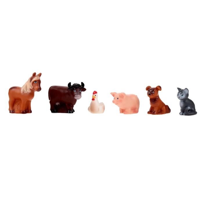 Резиновая игрушка "Набор Домашние животные" от компании Интернет-гипермаркет «MOLL» - фото 1